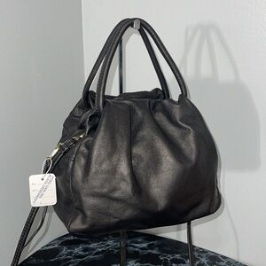 HOBO Handbag Darling 100% Leather Black Shoulder Crossbody Bag AUTHENTIC NWT